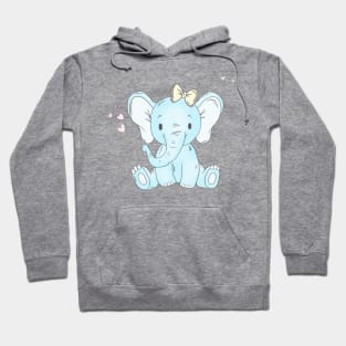 Baby Elephant - Blue Hoodie